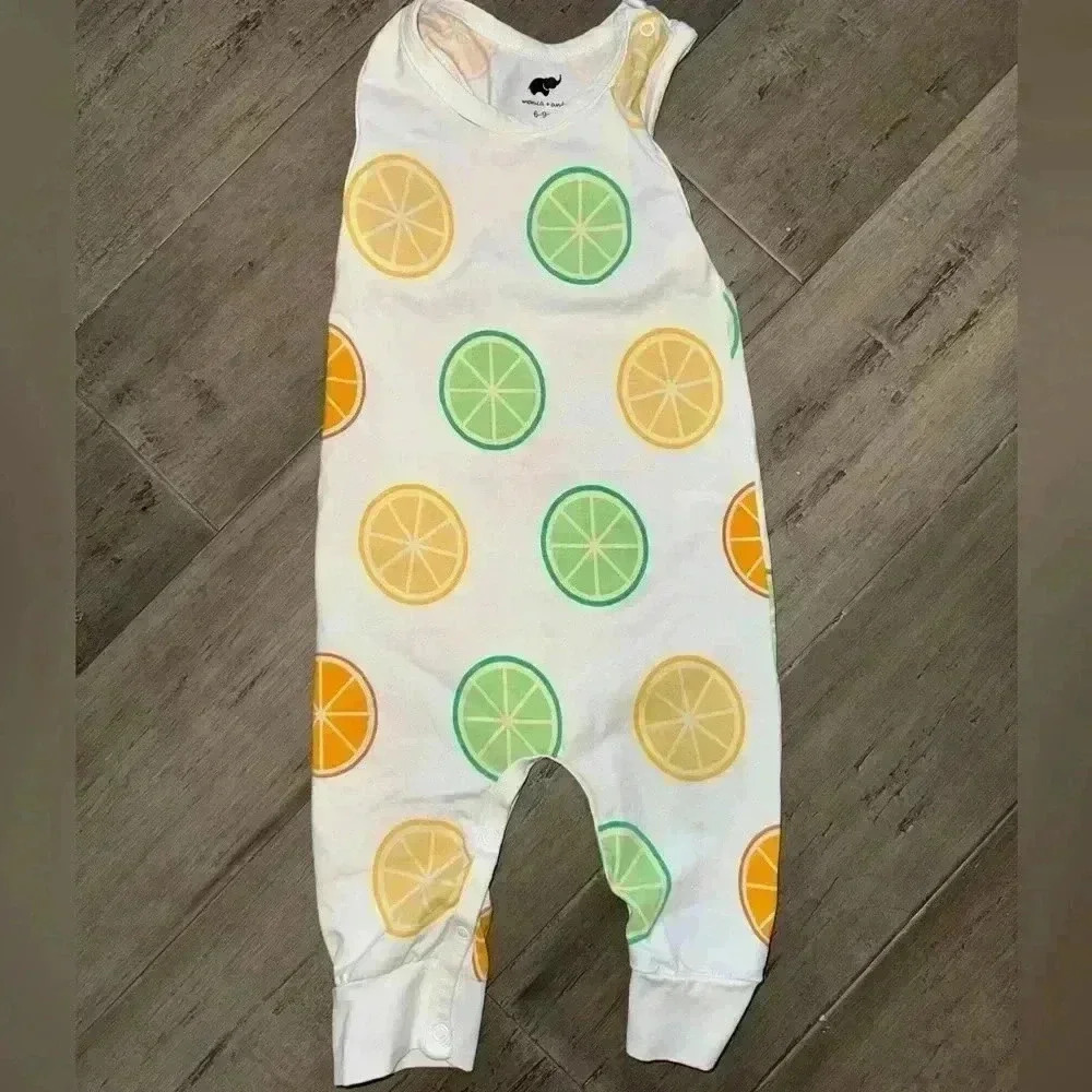 MONICA + ANDY Citrus racer back romper